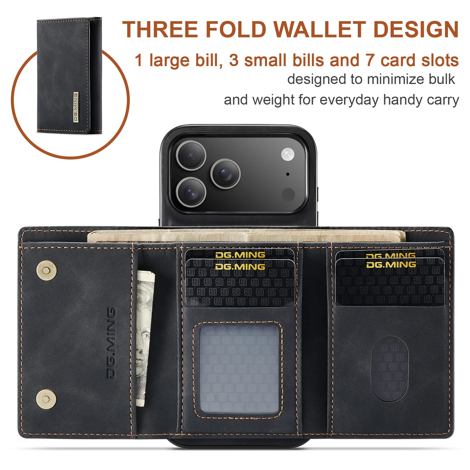 For New IPhone 17 Pro Max Air  - đánh giá và giá Leather Wallet Card Holder Phone Cover