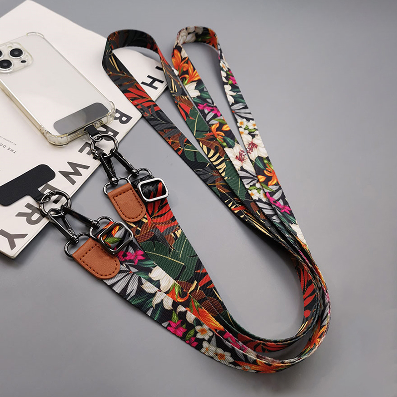 Tropical Pattern Crossbody Cel - đánh giá và giá Crossbody Lanyard Neck Strap Case