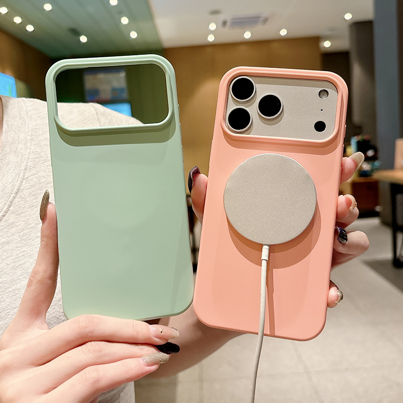 Solid Color Liquid Silicone Ma - đánh giá và giá Liquid Silicone Magnetic Phone Case