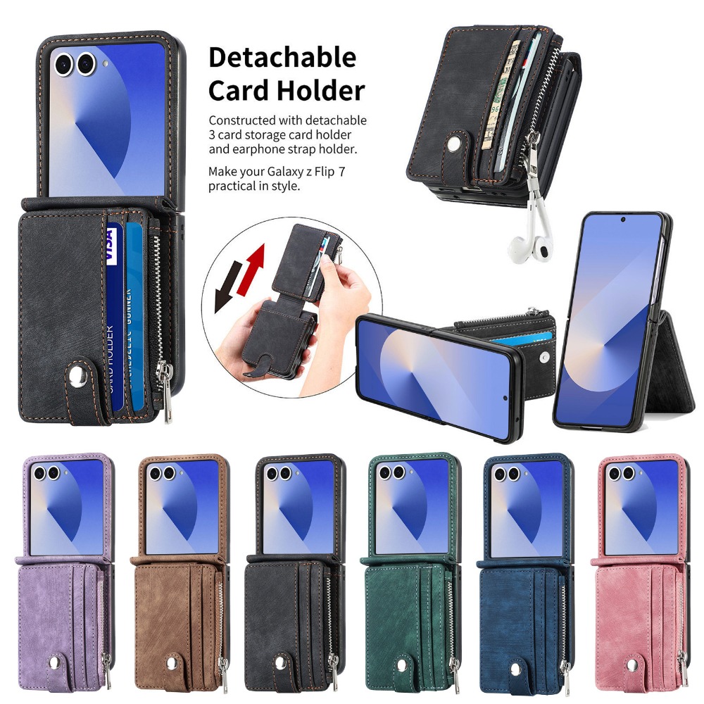 2-in-1 Detachable Card Holder  - đánh giá và giá Leather Wallet Card Holder Phone Cover