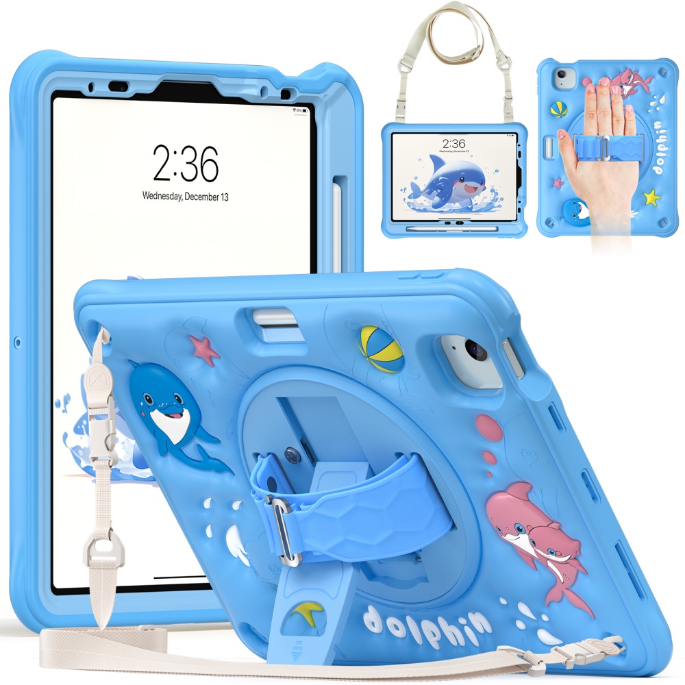 For iPad Mini A17Pro Mini6 Kid - đánh giá và giá Cute Cartoon Wrist Strap Silicone Case
