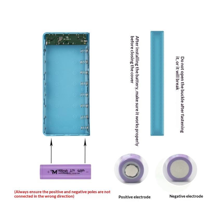 1pc DIY 8*18650 Battery Power  - đánh giá và giá Power Banks