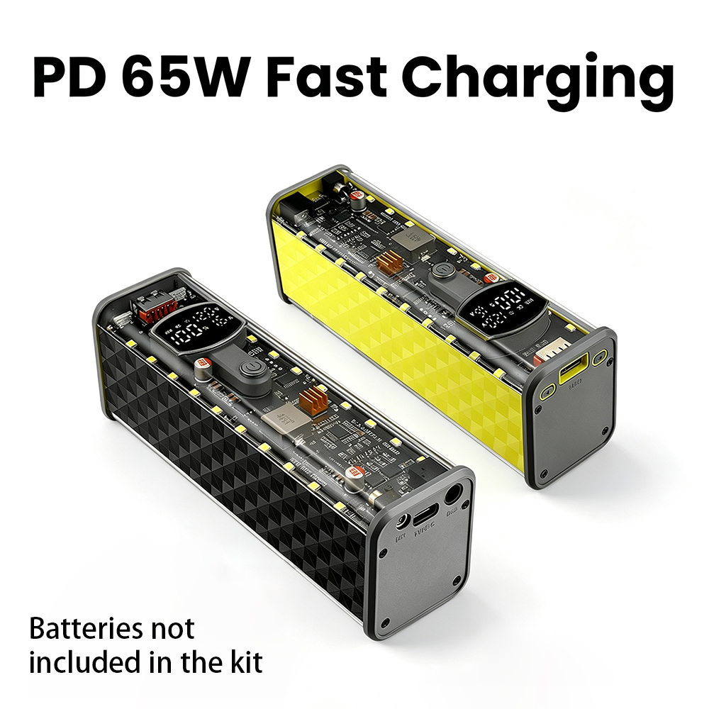 PD 65W Power Bank DIY Case 8x1 - đánh giá và giá Power Banks
