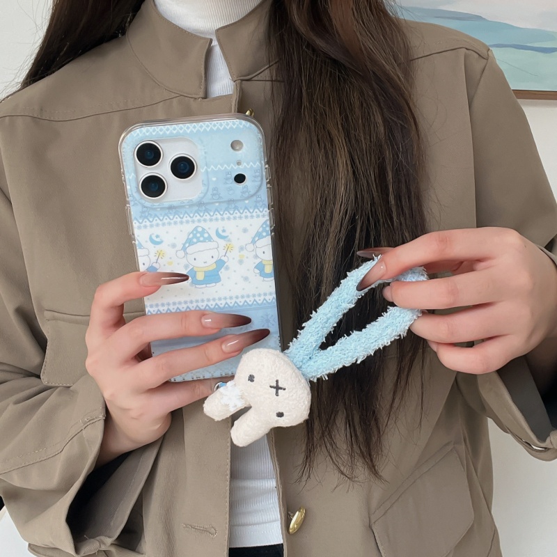 Cute winter Polka Dots hat Mif - đánh giá và giá Cute Cartoon Wrist Strap Silicone Case