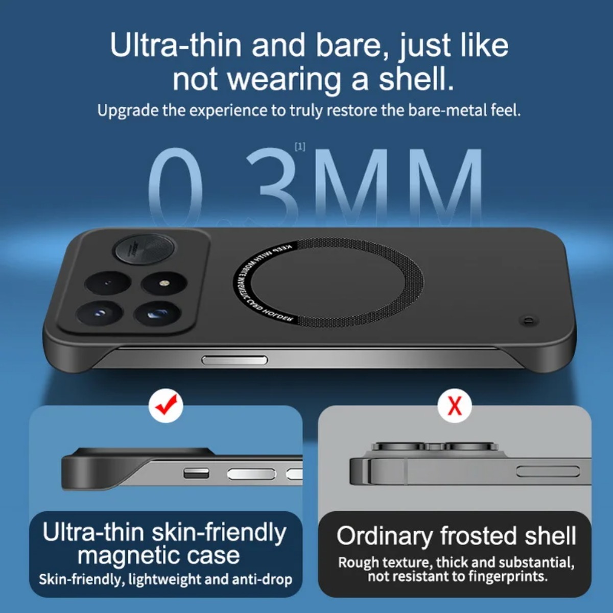 Ultra-thin Frameless Case for  - đánh giá và giá Ultra Thin Frameless Phone Cover