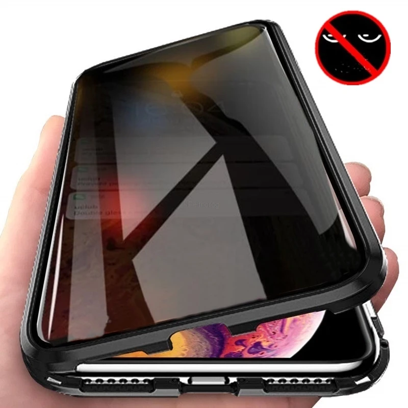 Magnetic Tempered Glass Privac - đánh giá và giá Anti Spy Privacy Glass Case